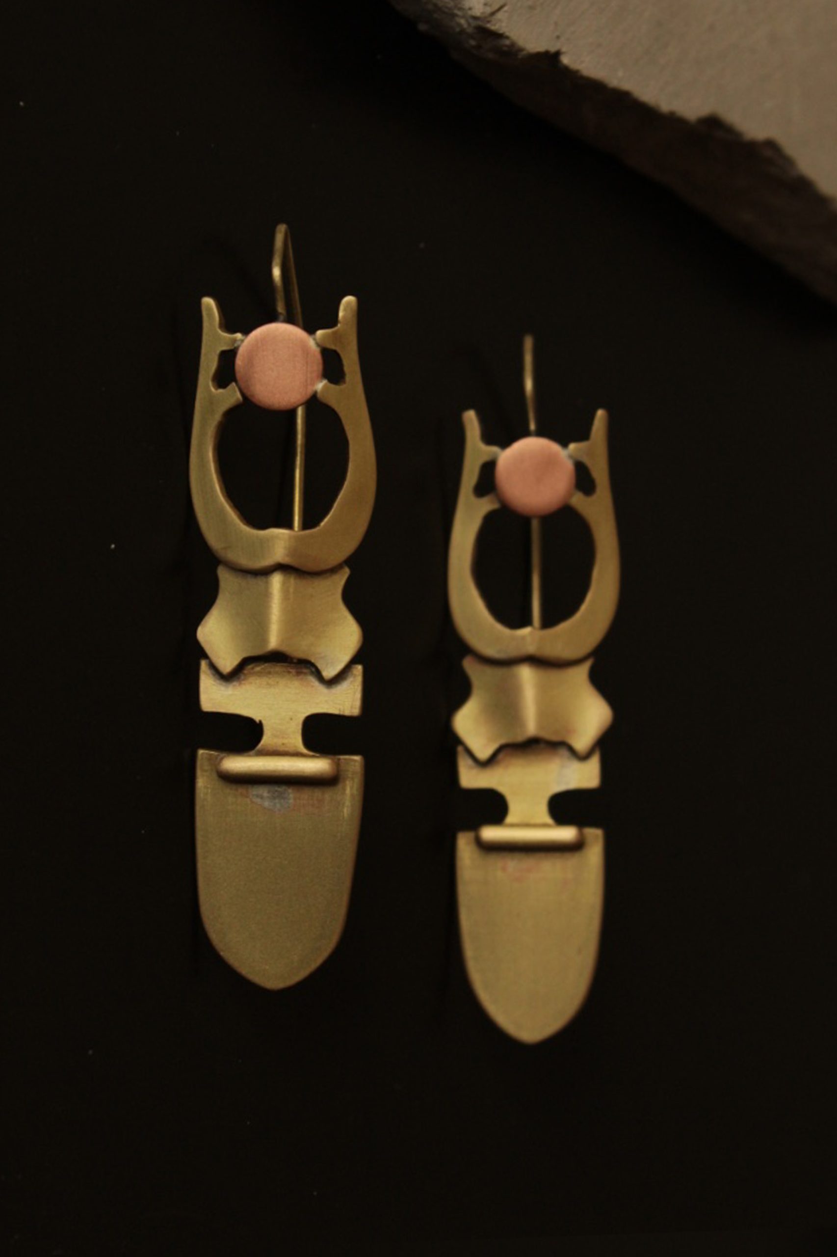 stagbeetle | earrings_dualmetal